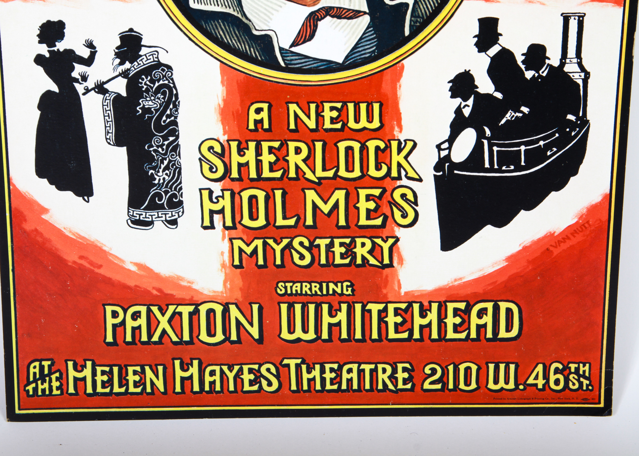 Sherlock Holmes "The Crucifer of Blood" Broadway Poster