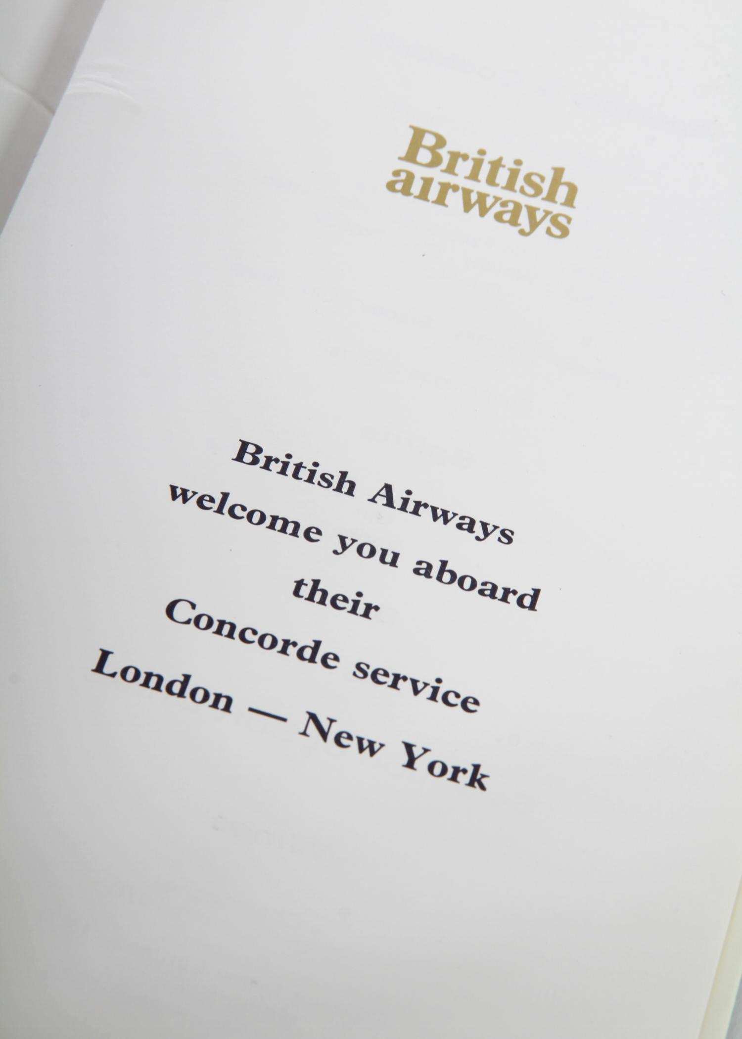 Collection of British Airways Concorde Memorabilia
