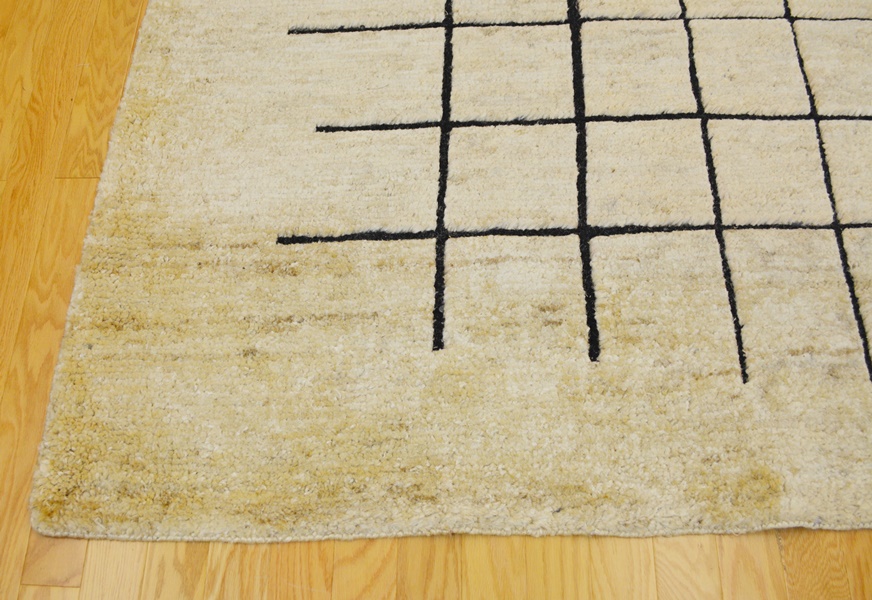 Contemporary Moroccan Style Natural Jute Area Rug