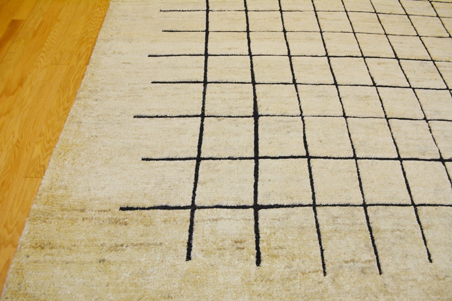 Contemporary Moroccan Style Natural Jute Area Rug