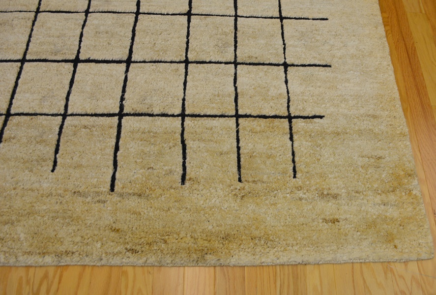 Contemporary Moroccan Style Natural Jute Area Rug