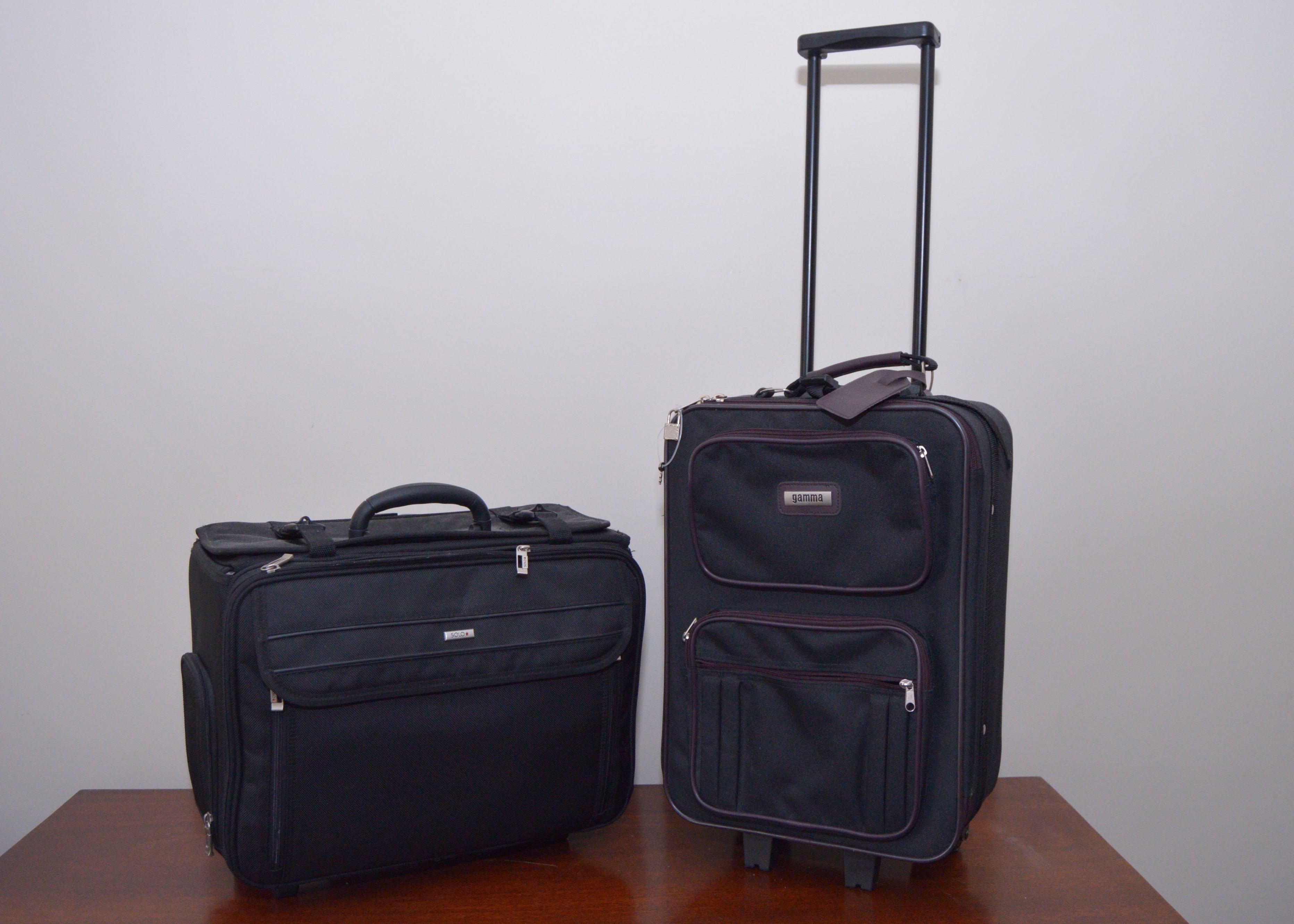 Gamma Rolling Suitcase and Solo Overnight Bag
