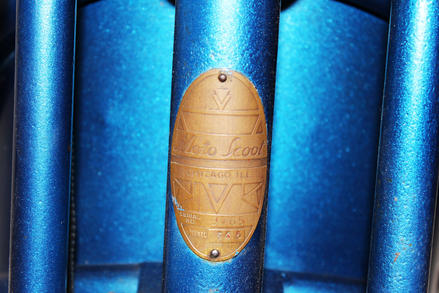 Vintage 1946 Moto-Scoot Gas Powered Scooter