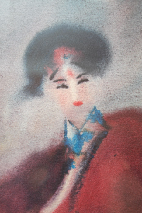 Wang Lan Signed Chinese Opera Print