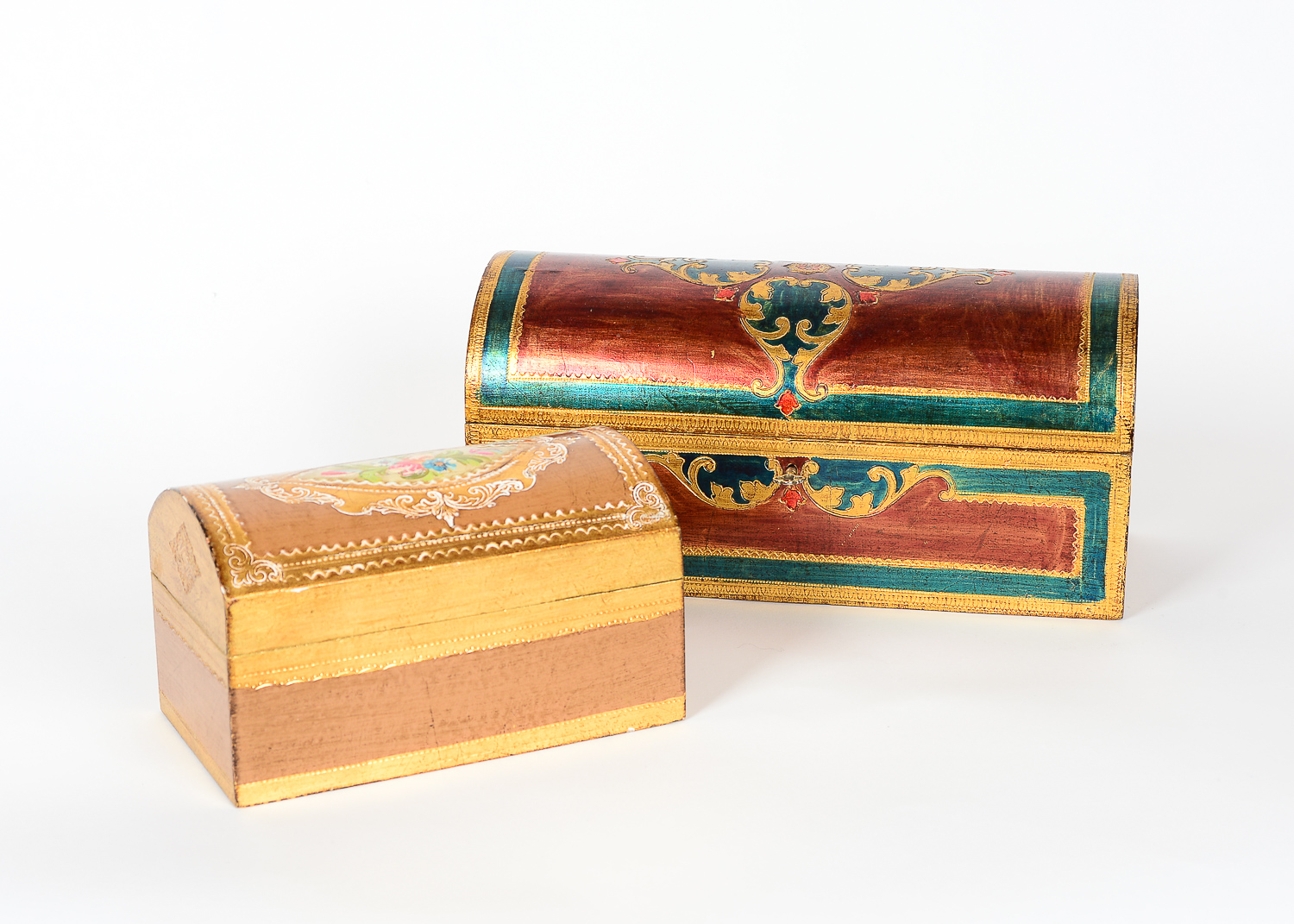 Pair of Italian Tabletop Chests