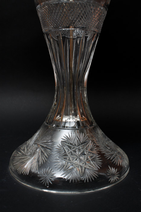 American Brilliant Cut Glass Dome Lamp