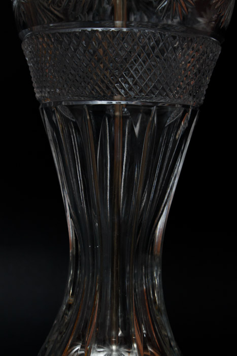 American Brilliant Cut Glass Dome Lamp