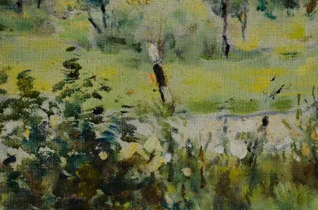 William Gebhardt Oil Painting of Impressionist Landscape