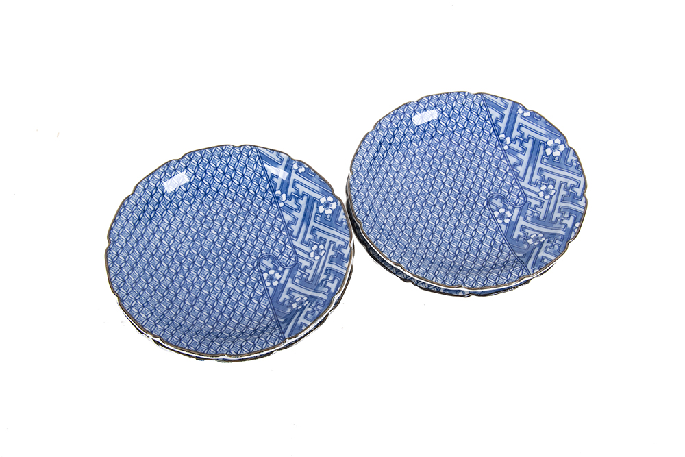 Blue Ceramic Dessert Plates