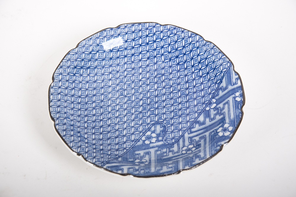 Blue Ceramic Dessert Plates