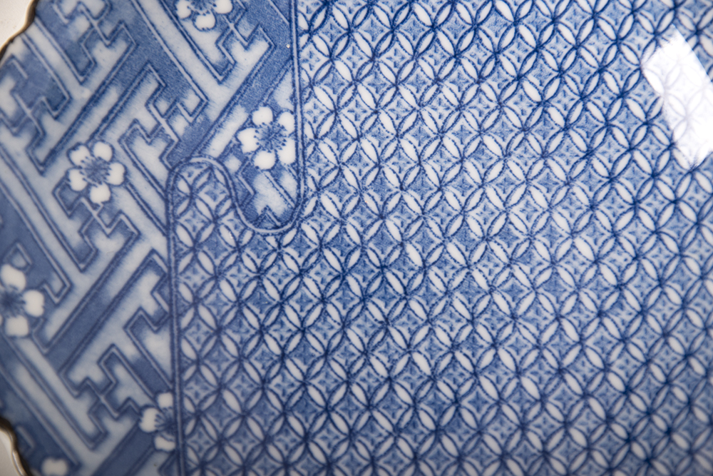 Blue Ceramic Dessert Plates