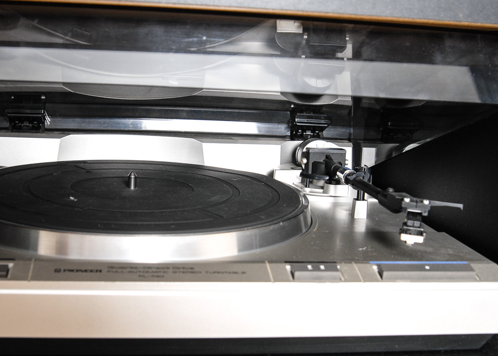 Pioneer Stereo Cabinet and Stereo Equipment