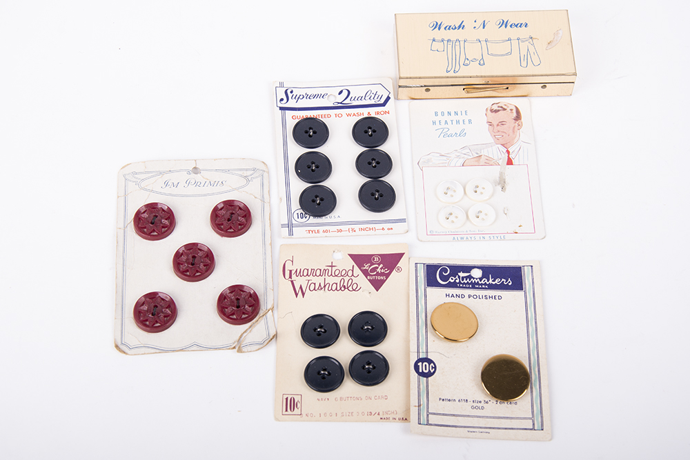 Vintage Wash 'N Wear and Buttons
