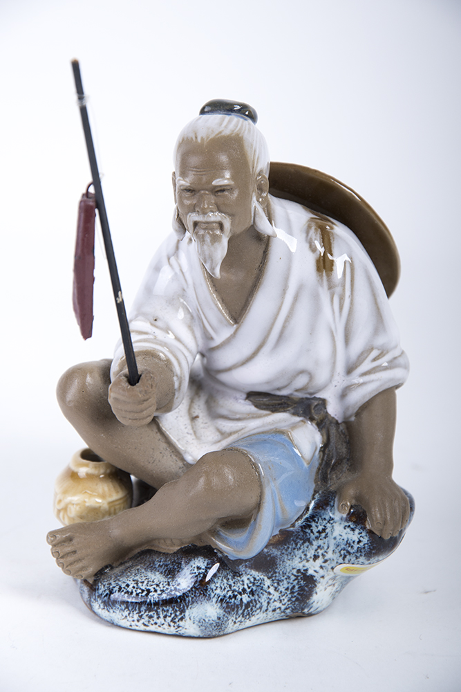 Ceramic Chinese Fisherman