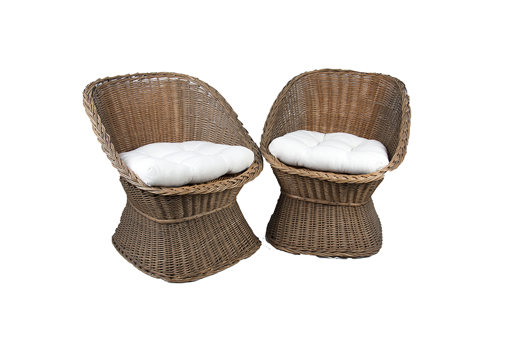 Wicker Cup Chairs