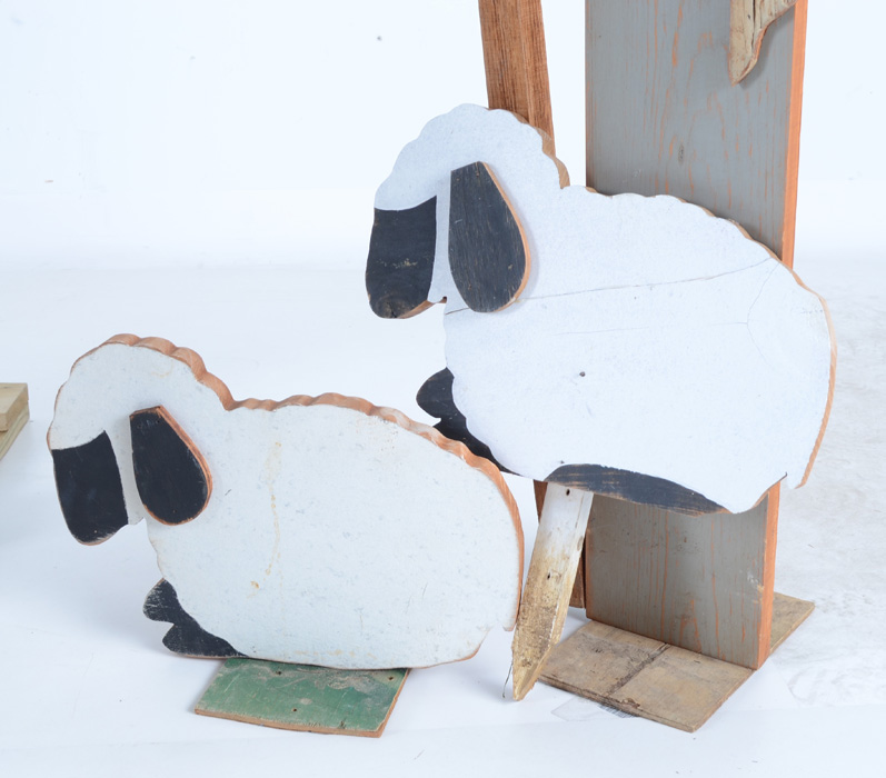 Handmade Outdoor Nativity Scene Set