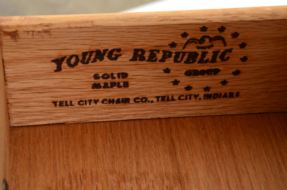 Solid Maple Roll-Top Desk by Tell City Chair Co.