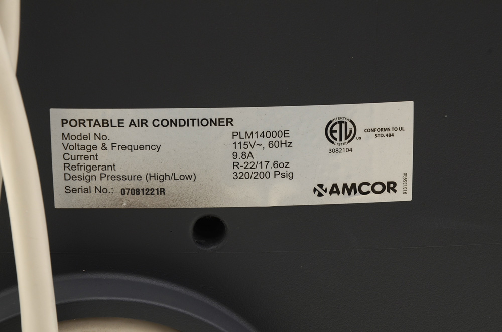 Amcor Plasma Series Portable Air Conditioner