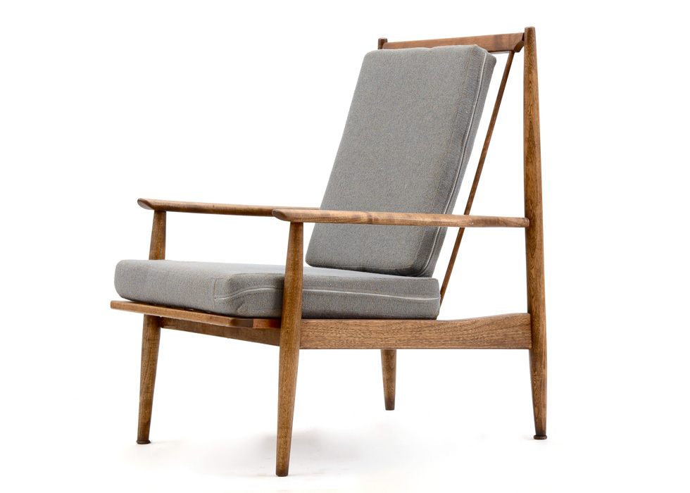 Baumritter Walnut Lounge Chair