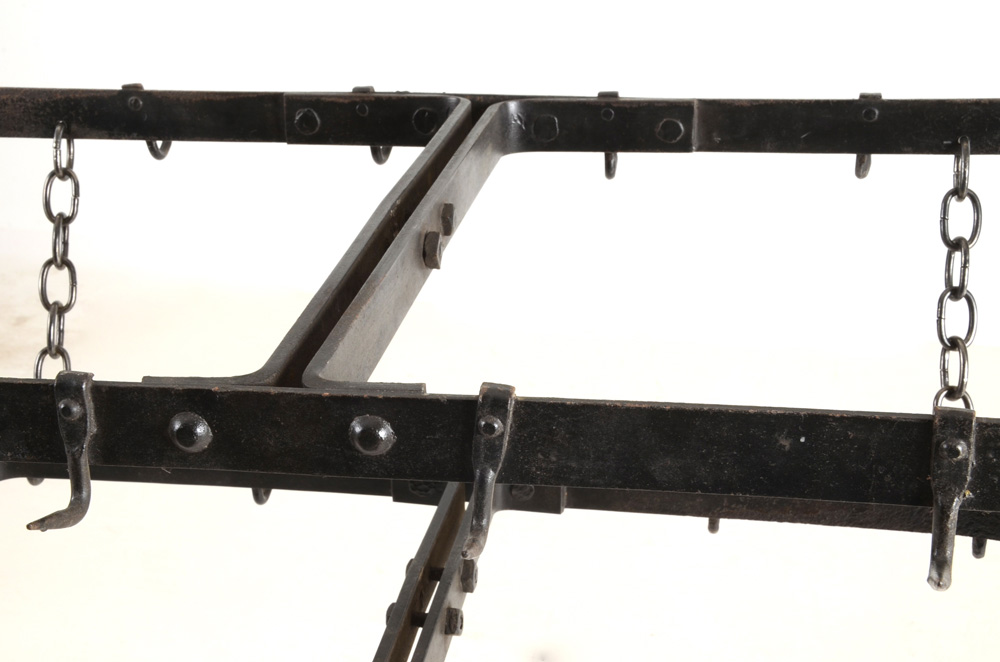 Wrought Iron Two Tier Pot Rack