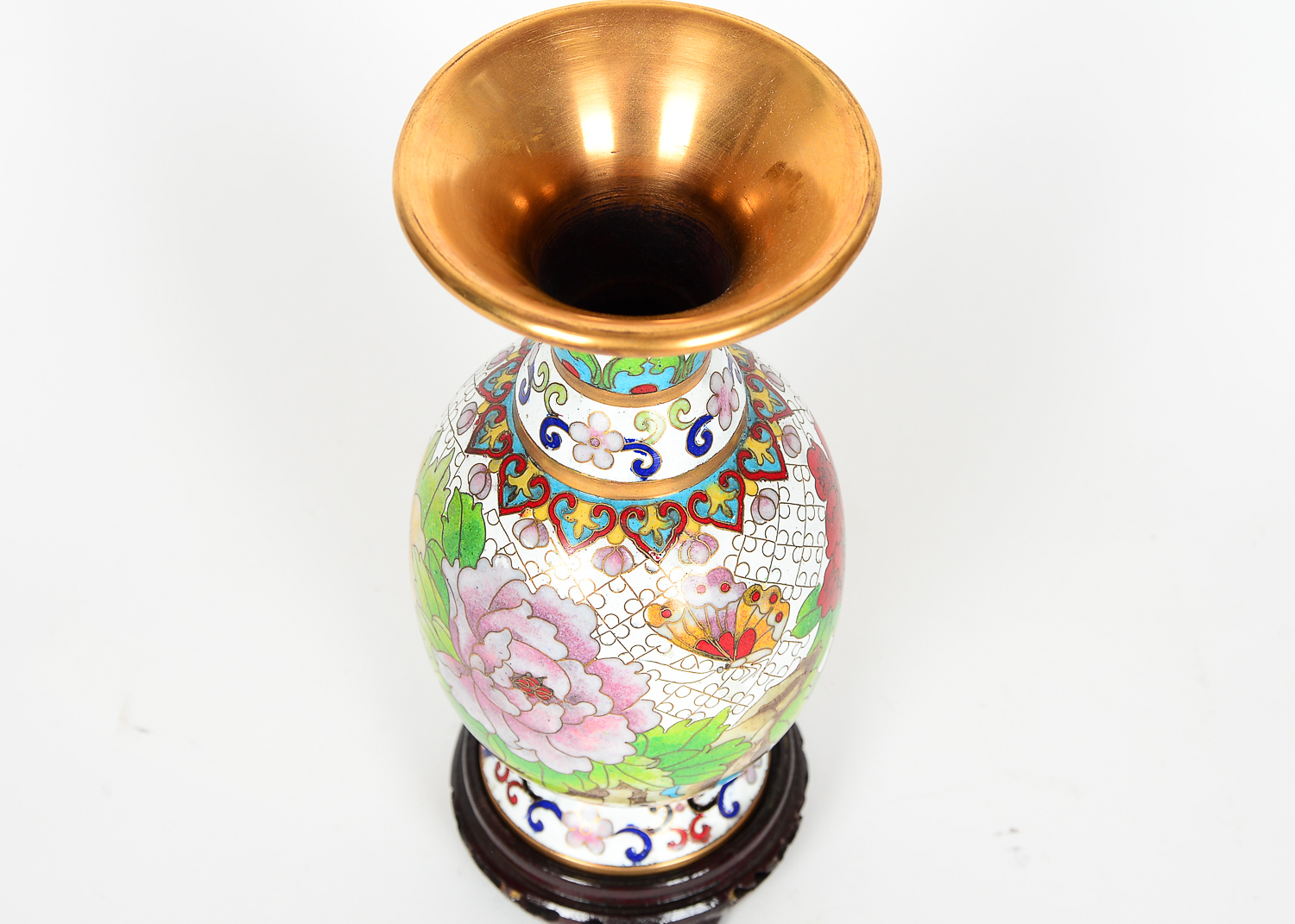 Chinese Ceramic and Metal Vase