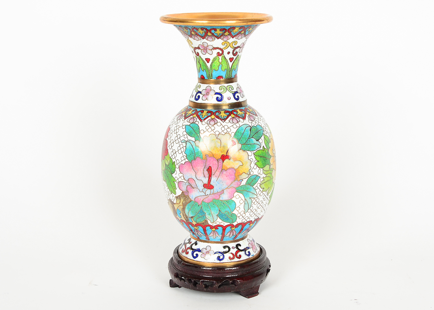 Chinese Ceramic and Metal Vase