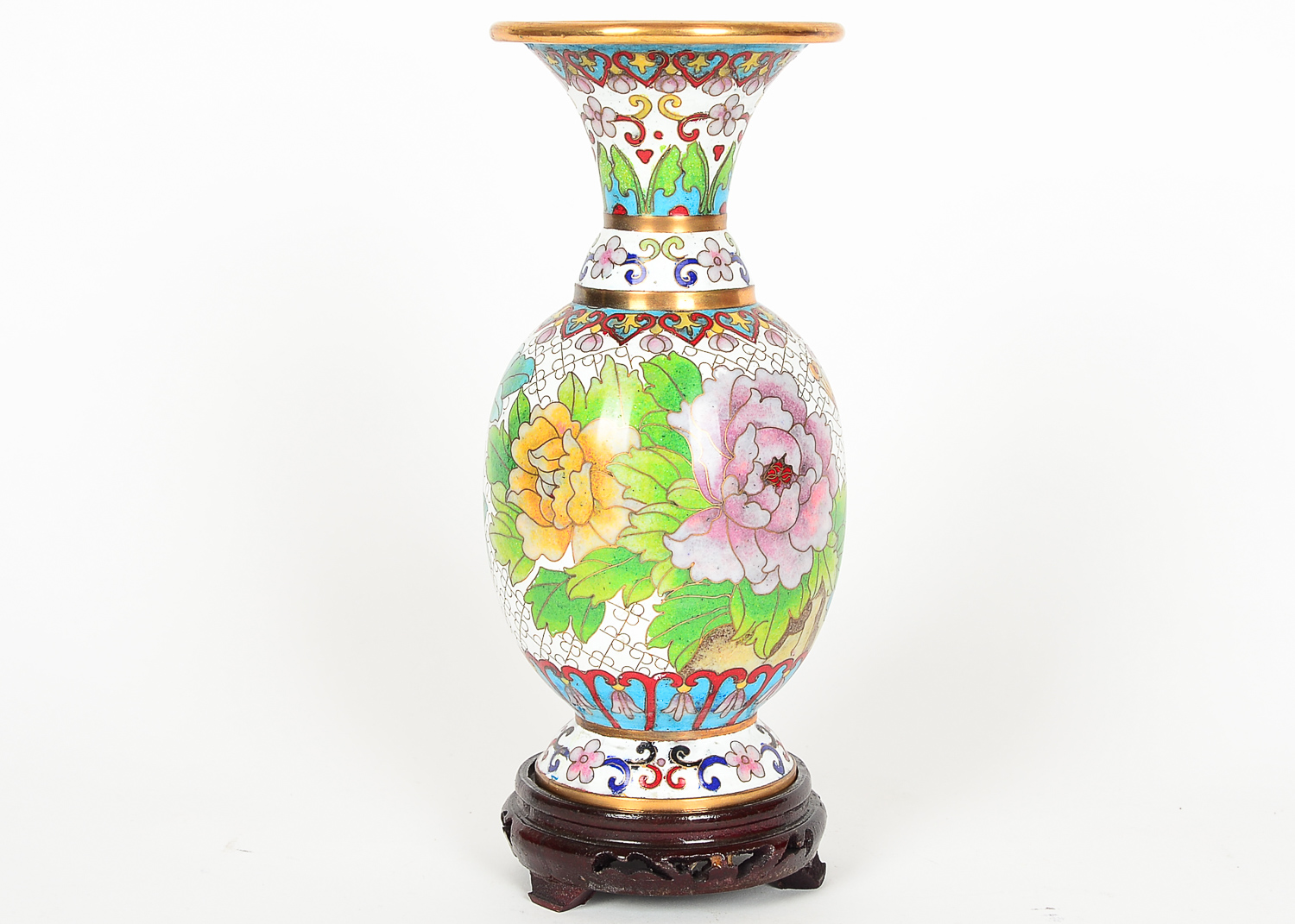 Chinese Ceramic and Metal Vase