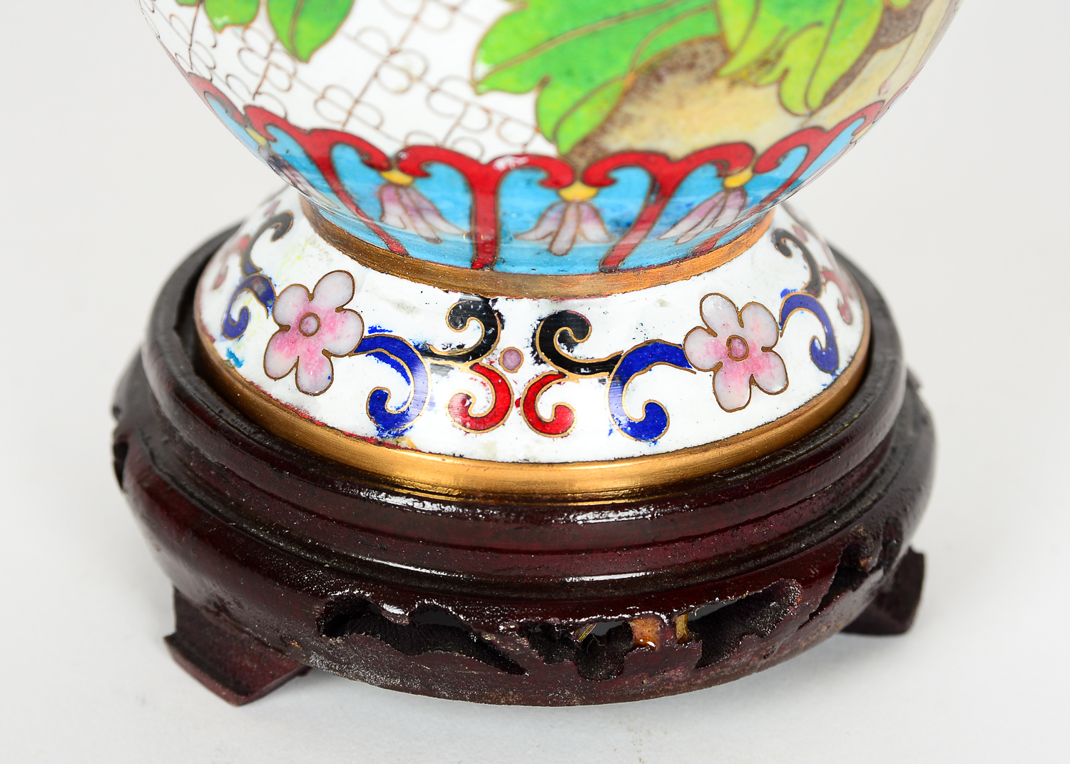 Chinese Ceramic and Metal Vase