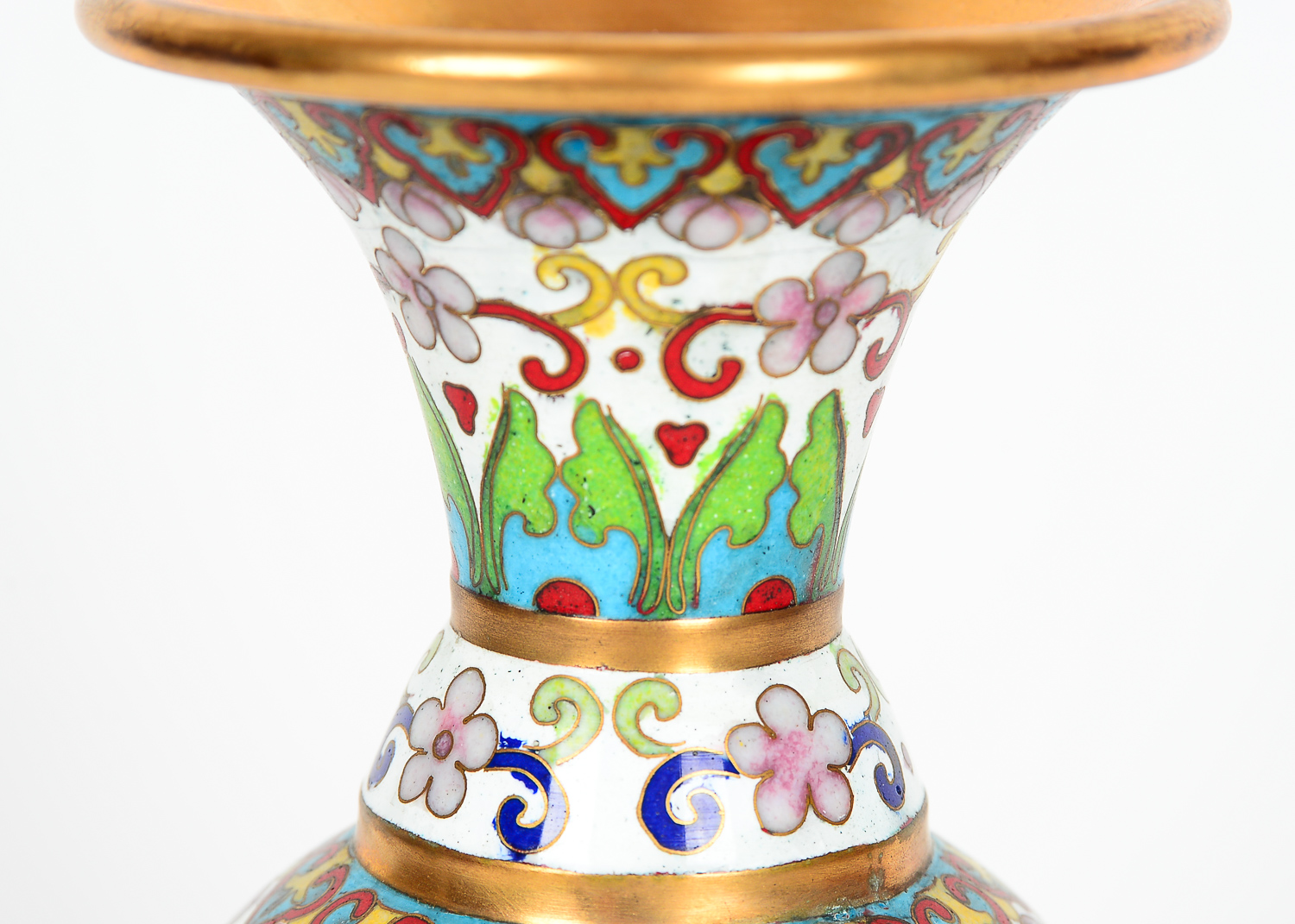 Chinese Ceramic and Metal Vase