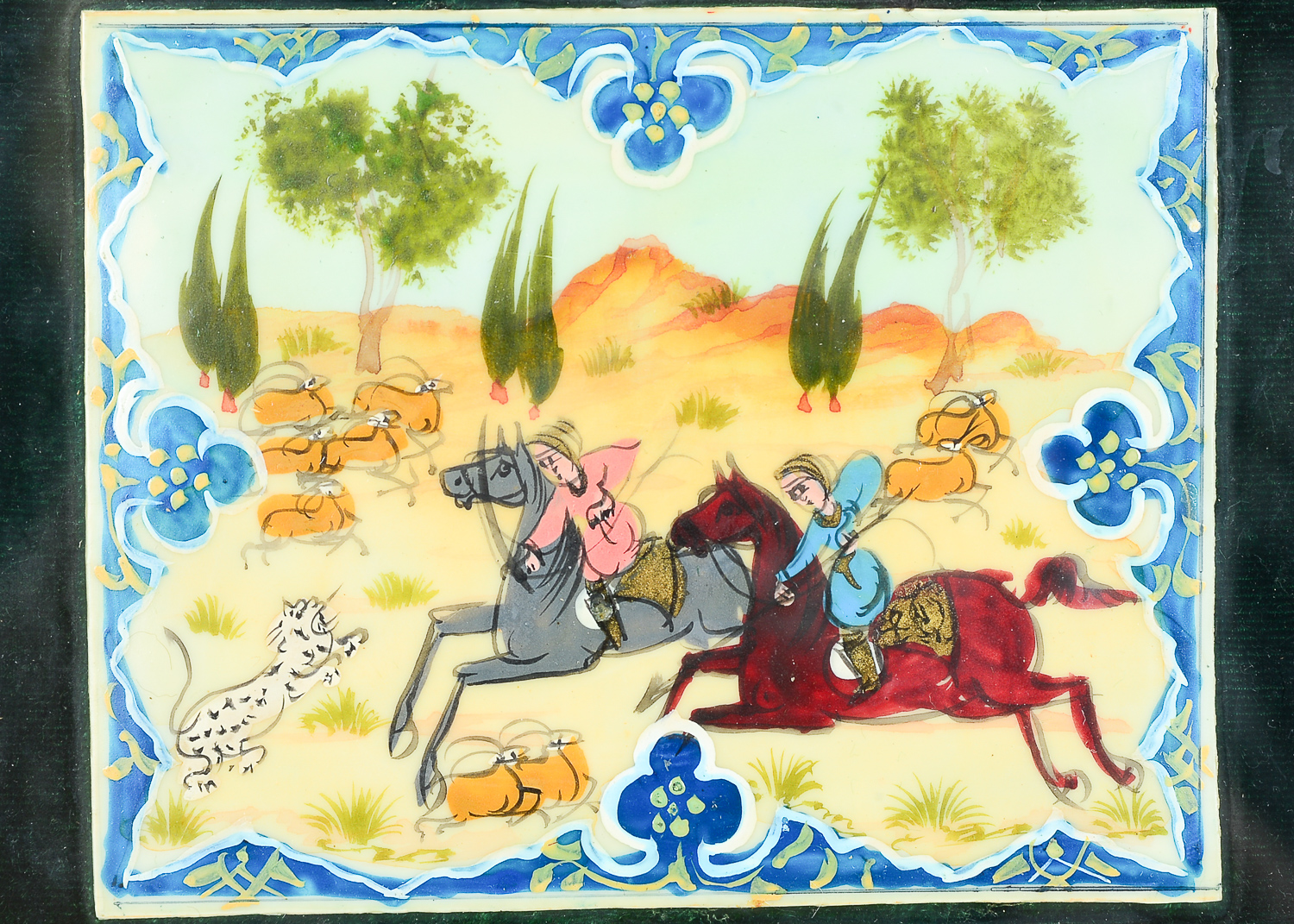 Three Turkish Illuminated Manuscript Style Items