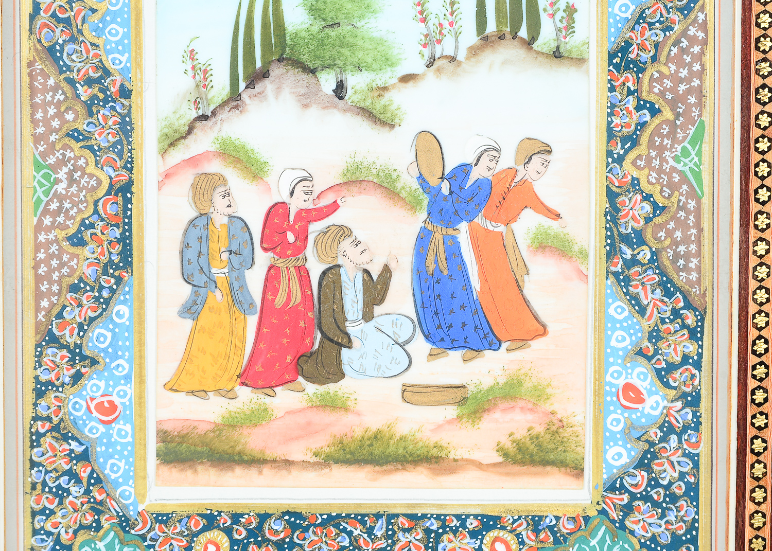 Three Turkish Illuminated Manuscript Style Items
