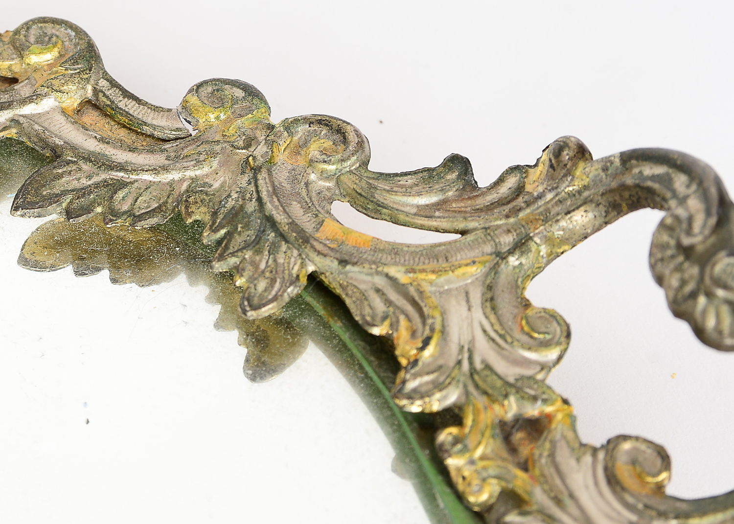 Silver Plate Mirrored Dresser Tray