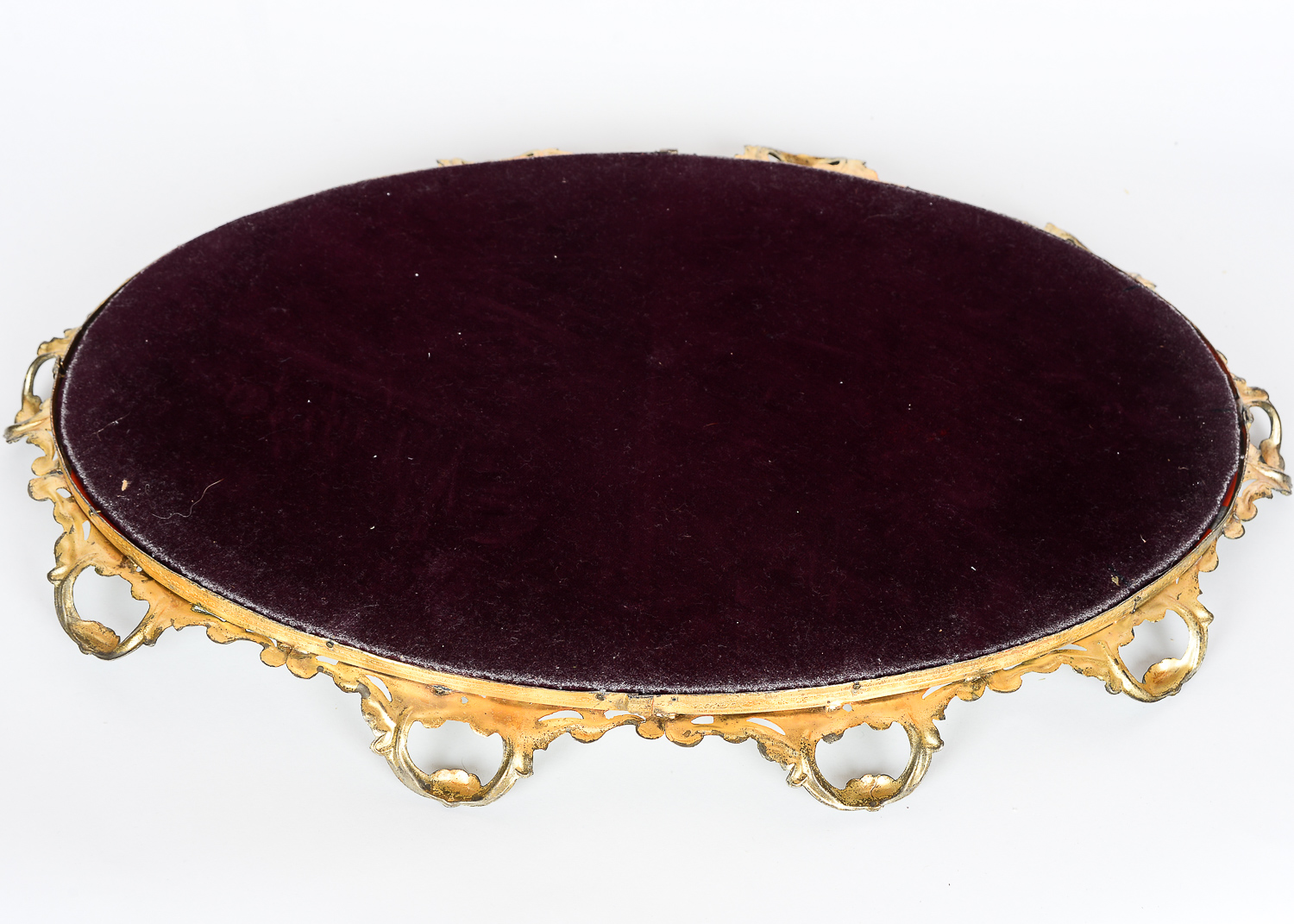 Silver Plate Mirrored Dresser Tray