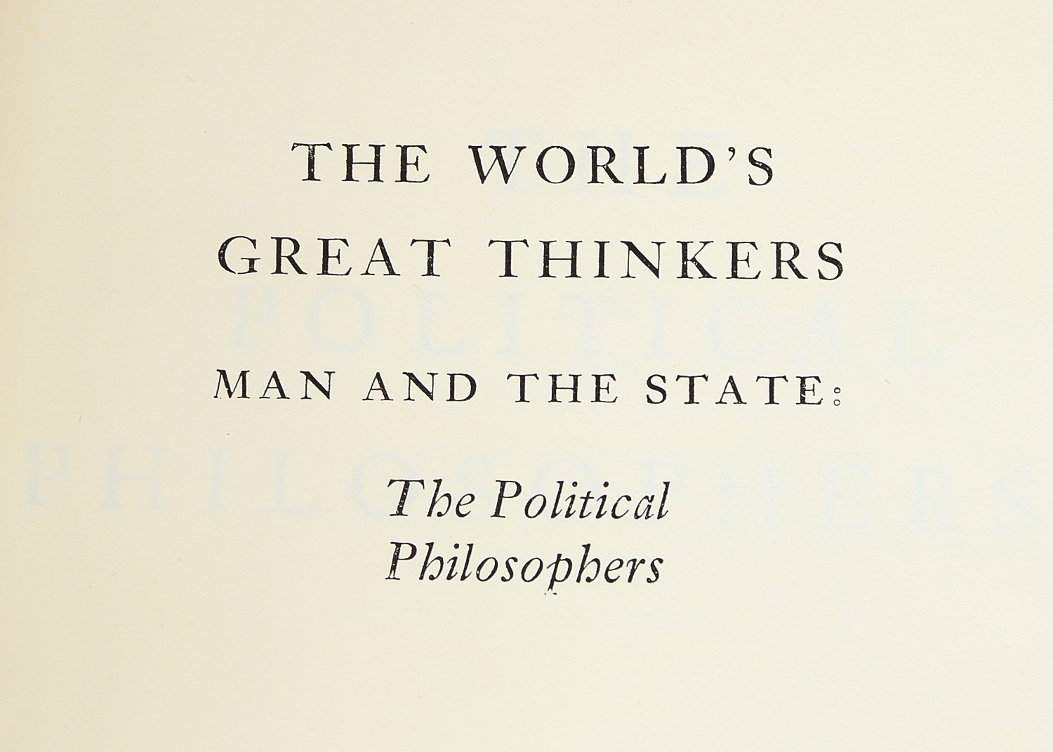 Collection of Philosophy Books