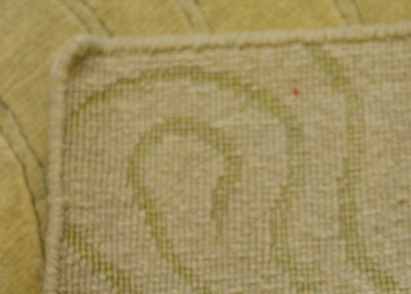 Tibetan Style Celery and Sage Contours Wool and Viscose Rug