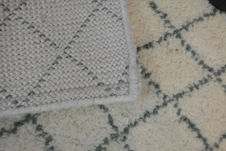 Contemporary Moroccan Style Hand Woven Wool Area Rug