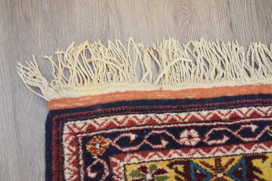 Circa 1980 Turkish Serapi Style Tribal Hand Woven Wool Area Rug