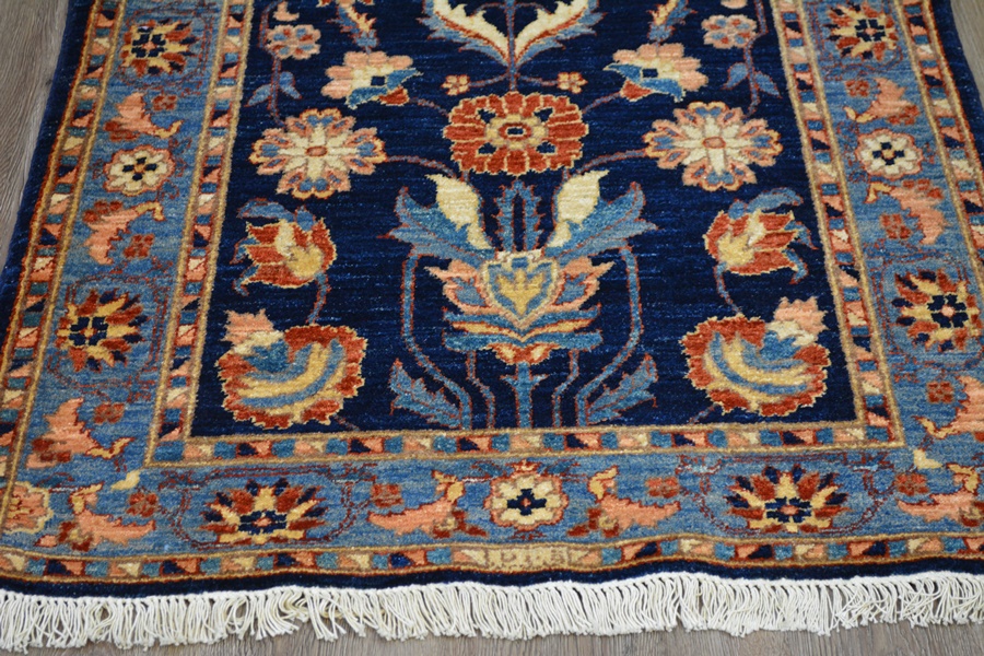 Persian Navy Woven Pile Runner