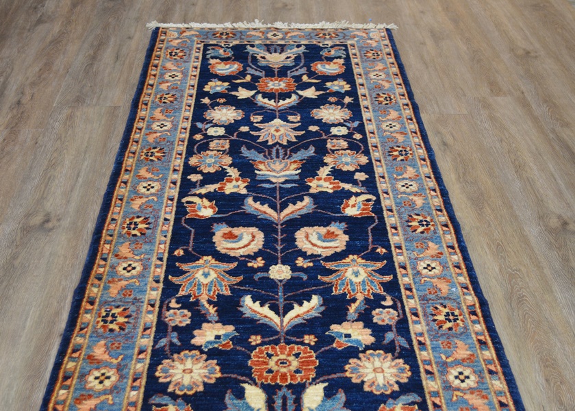Persian Navy Woven Pile Runner