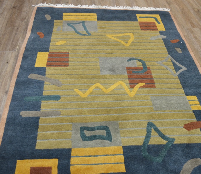 Tibetan Contemporary Style Hand Woven Wool Area Rug