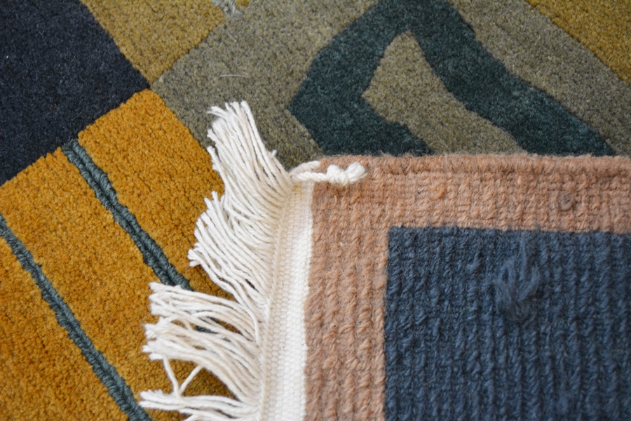 Tibetan Contemporary Style Hand Woven Wool Area Rug