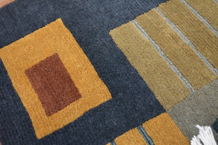 Tibetan Contemporary Style Hand Woven Wool Area Rug