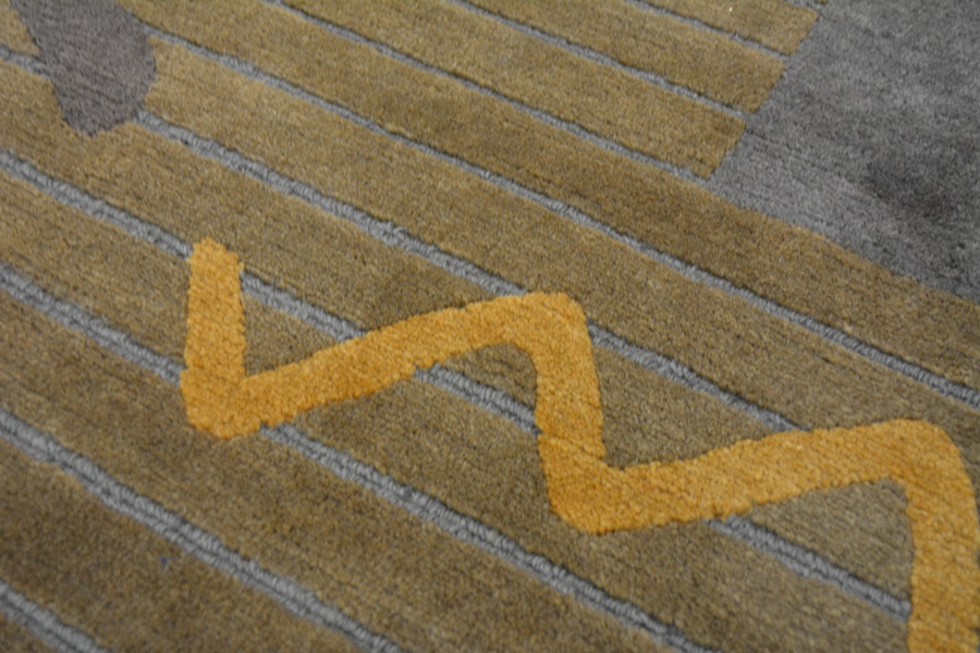 Tibetan Contemporary Style Hand Woven Wool Area Rug