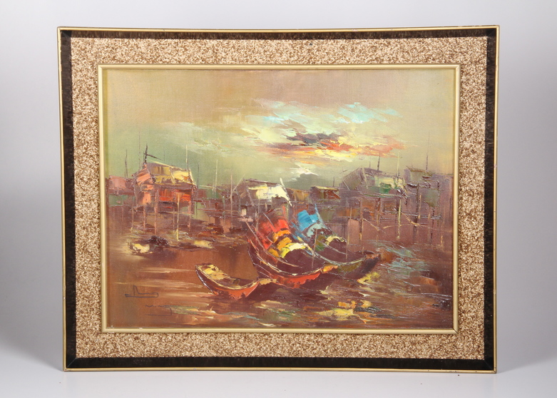 Original Huang Ming Oil on Canvas Painting