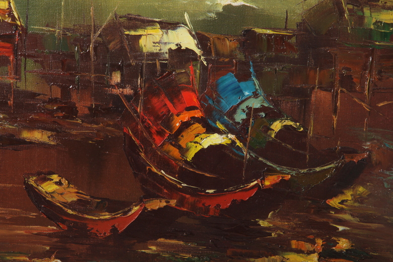 Original Huang Ming Oil on Canvas Painting