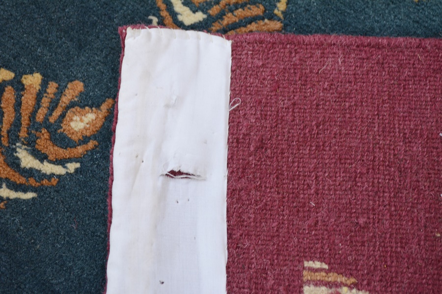 Contemporary Style Tibetan Wool Hand Knotted Area Rug