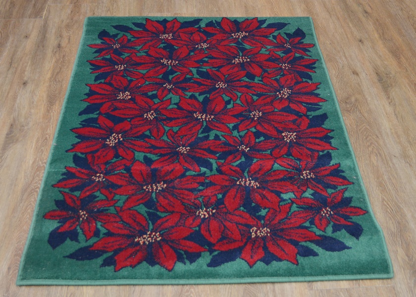 Poinsetta Machine Woven Area Rug