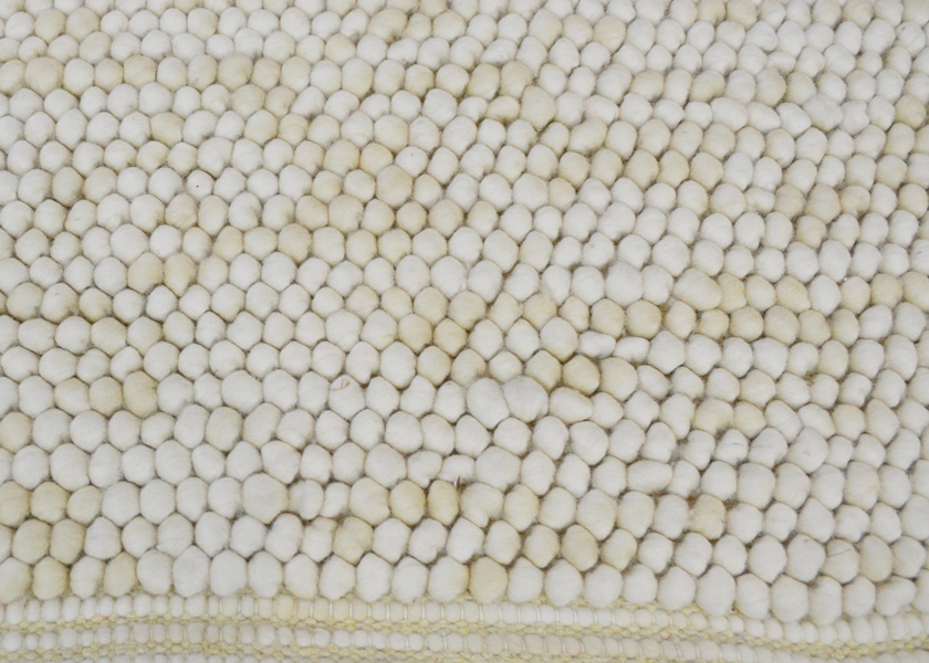 Oatmeal Flat Woven Felted Wool Area Rug