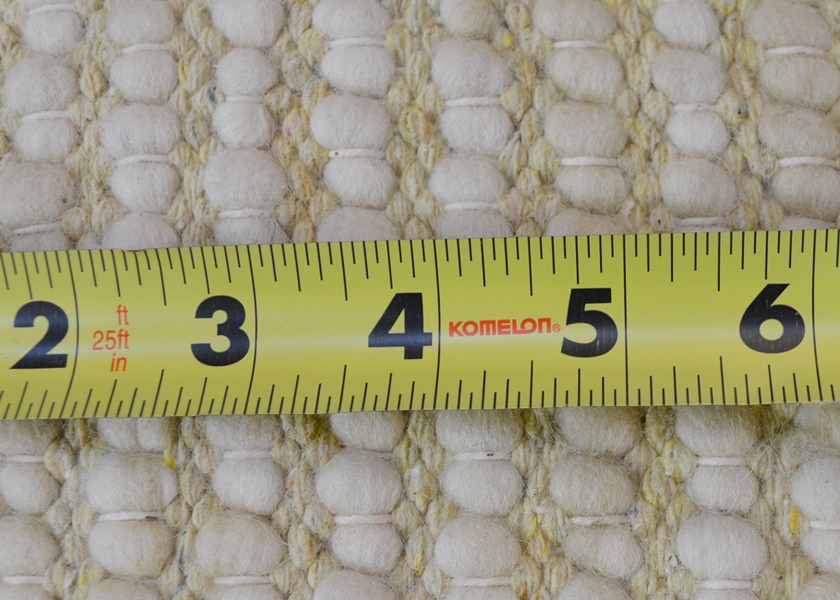 Oatmeal Flat Woven Felted Wool Area Rug