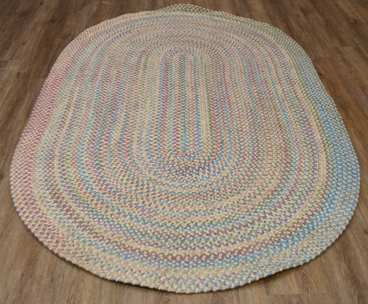 Braided Synthetic Oval Rug